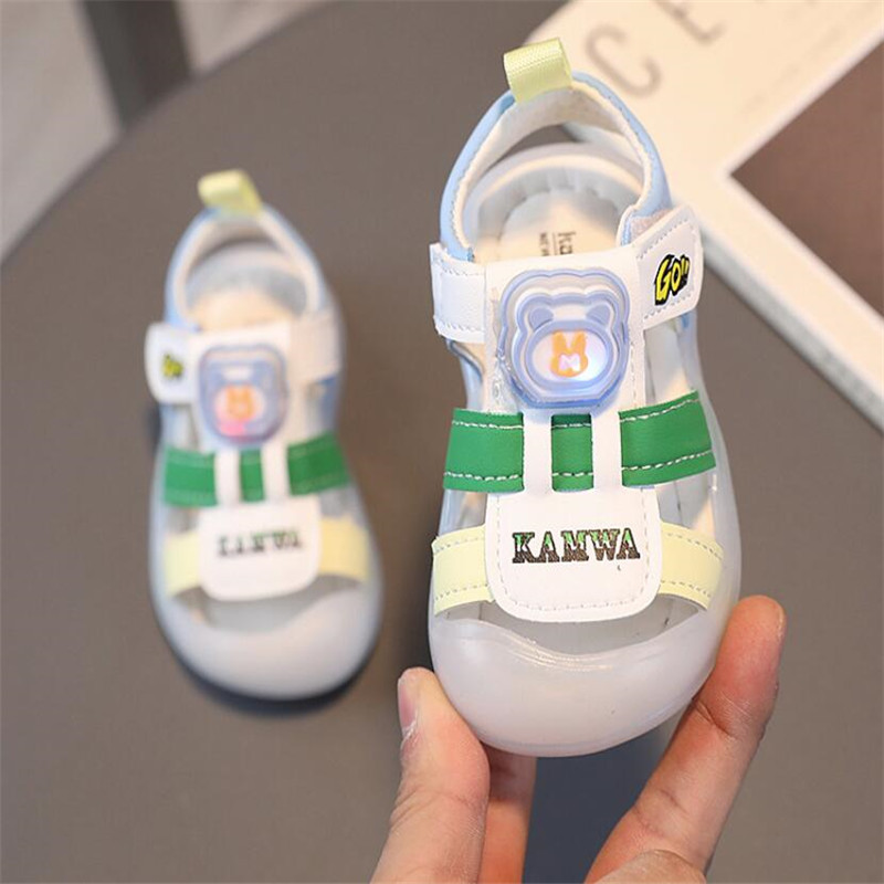 Dječje sandale 2023. Ljeto, nove prozračne mekane dna koje se ne kližu za dječake Baotou sandale za plažu za dječake, udobne tenisice od 2 do 6 godina