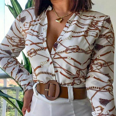 HOUZHOU Elegant Outfit Naiste pikkade varrukatega lilledega trükitud lipsusõlmega pluusi ja lühikeste pükste komplektid Y2K vabaaja särgid Naiste tänavarõivad