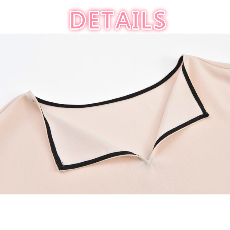 Ženski kompleti, dvodijelni, šifon s V-izrezom, široki rukavi, dugmad na vezanje, visoki struk, ležerni, elegantni, uredski, ženski, elegantni, jednostavni, moderni