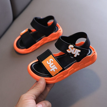 Сандали Бебешки летни нехлъзгащи се дишащи плажни обувки за момчета Меки удобни детски леки сандали на открито за малки деца