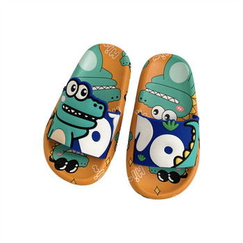 Изненада Динозавър Детски чехли Момчета Момичета Сладки анимационни домашни домашни чехли Лятна мода Ежедневни неплъзгащи се обувки за баня