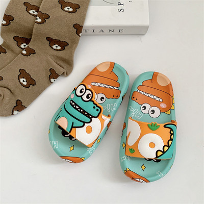 Iznenađenje, dinosaurus, dječje papuče, dječaci, djevojčice, slatke kućne sobne papuče iz crtića, ljetne modne, ležerne neklizajuće kupaonske cipele
