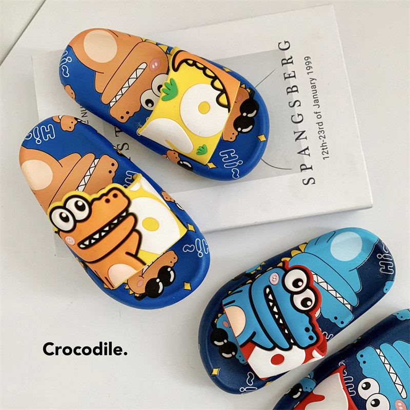 Iznenađenje, dinosaurus, dječje papuče, dječaci, djevojčice, slatke kućne sobne papuče iz crtića, ljetne modne, ležerne neklizajuće kupaonske cipele