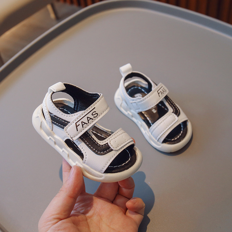 Ležerne sportske Ljetne cipele za bebe, dječake, djevojčice, dječje sandale za plažu s mekanim poliuretanskim dnom, nove protuklizne dječje sandale s kukom i omčom