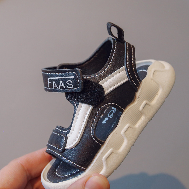 Ležerne sportske Ljetne cipele za bebe, dječake, djevojčice, dječje sandale za plažu s mekanim poliuretanskim dnom, nove protuklizne dječje sandale s kukom i omčom