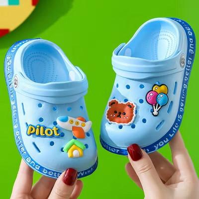 Papuci de copii cu desene animate Băieți Fete Vară Pantofi de plajă în aer liber Baie Antiderapante Sandale pentru copii mici 1-6 ani Pantufa Infantil