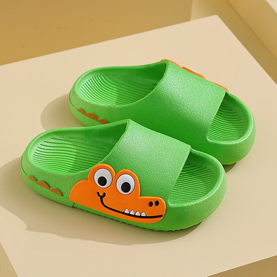 Animacinių filmų vaikiškos šlepetės atviru pirštu Neslystantis Namai Vonios Batai Kūdikių Vaikiškos Šlepetės Vasariniai Batai Minkštu Dugnu Plokšti Batai Berniukai