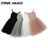 Καλοκαιρινό φόρεμα για μωρό κοριτσάκι Αμάνικο στρογγυλό γιακά Λευκό Ροζ Κόκκινο Μαύρο Πράσινο Διχτυωτό Πριγκίπισσα Φόρεμα Παιδικά Ρούχα E020