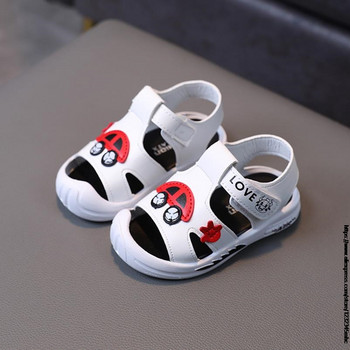 Καλοκαιρινά νέα σανδάλια για αγόρια κορίτσια casual μαλακή σόλα παιδικά παπούτσια μωρό Cartoon car toddler shoes Παιδικά σανδάλια παραλίας