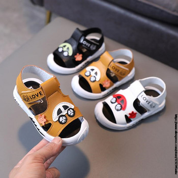 Καλοκαιρινά νέα σανδάλια για αγόρια κορίτσια casual μαλακή σόλα παιδικά παπούτσια μωρό Cartoon car toddler shoes Παιδικά σανδάλια παραλίας