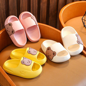 Детски обувки Чехли за момичета Домашни обувки за момчета Летни плажни джапанки Сандали Fashion Bear Eva Platform Soft Cloud Slipper