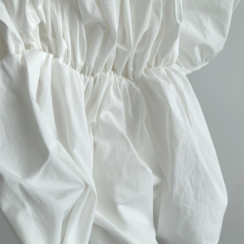 Korėjietiško stiliaus marškiniai Moteriški Madingi Sulankstomos Pūkuotos rankovės Kvadratinė apykaklė Biuras Elegantiškas Tvirtas Visoms rungtynėms Maišelis Švelnus Jaunas laisvalaikis Prašmatnus