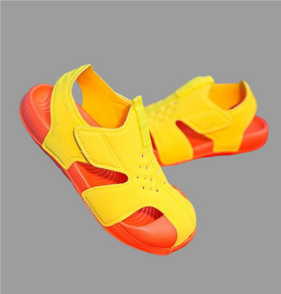 Gyerekcipők Strand EVA Strandszandálok Divat Sportcipők Lányok Hollow Out Cipők Nyári Candy Színes Fiúszandálok