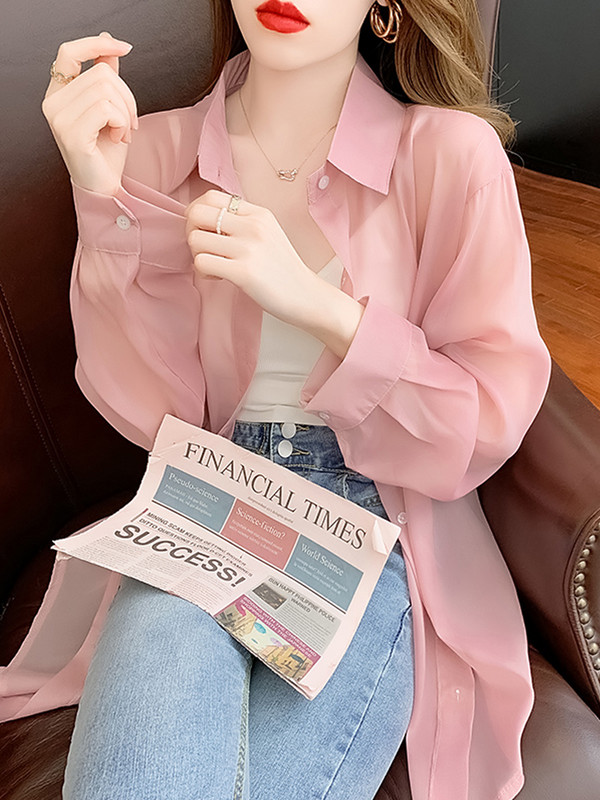 Särgid Naised Solid Lihtne Uus Disain Korea Mood Õhuke Päikesekindel Preppy Stiil Noored Kõik sobivad Camisas De Mujer Cozy Ins