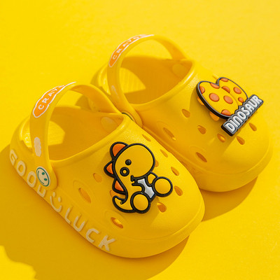 Vaikiškos šlepetės berniukams Mergaitėms Dinozaurų animacinių filmų batai 2022 m. Vasaros uždaros mažylio šlepetės kūdikių paplūdimio plaukimo šlepetės CSH1301