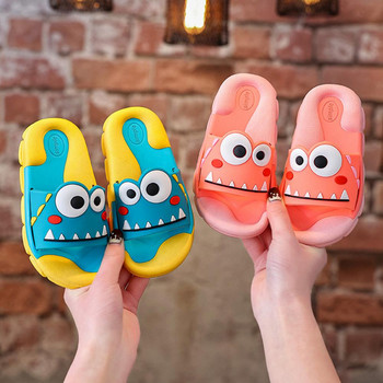 Анимационни сладки обувки за момичета Домашни детски чехли за момчета Летни плажни домашни чехли Меки неплъзгащи се сладки детски чехли