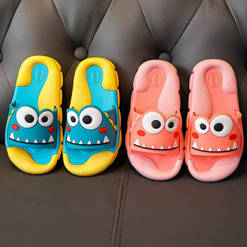 Анимационни сладки обувки за момичета Домашни детски чехли за момчета Летни плажни домашни чехли Меки неплъзгащи се сладки детски чехли