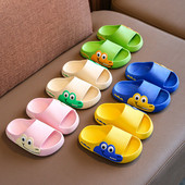 Vasaros vaikiškos šlepetės Mielos animacinės krokodilo kietos minkštos šlepetės neslystančios namuose paplūdimio vaikiškos šlepetės Batai berniukams mergaitėms