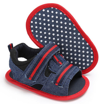 2020 Летни бебешки обувки Модни красиви бебешки обувки за момчета Летни детски платнени обувки за бебета и малки деца Меки обувки за новородени