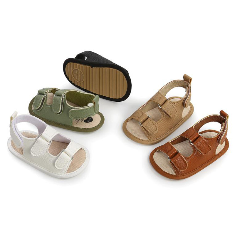 Sandale za bebe Cipele za bebe Nove sandale za dječake i djevojčice PU mekani potplat protiv klizanja Cipele za dječji krevetić za prve hodalice Mokasine za novorođenče