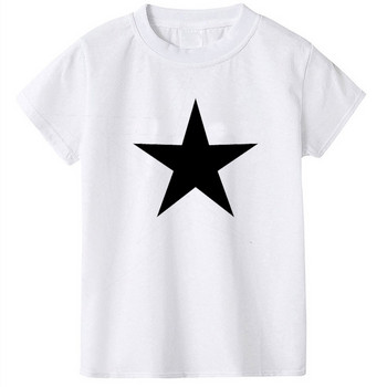 Лятна модна детска памучна тениска 2022 г. Тениска за момчета Дрехи за момчета Графични щампи Тениски Детски дрехи 2-10 години