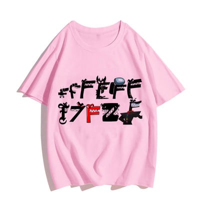 Uus 2023. aasta suvemood Laste tähestik Lore Harajuku T-särk poiste T-särk Tüdrukute riided Trüki multifilm T-särgid Lasteriided