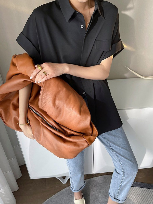 Dámske košele, jednofarebné, s vreckami, tenké, základné, jednoduché, elegantné, retro, univerzálne, streetwear, štýlové, útulné, elegantné, kórejské, outfity