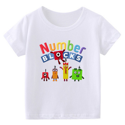 Lapsed Armsad Numbriplokid Riided Laste Suvemood T-särk Beebipoisid Multifilmi T-särgid Väikelapsed Tüdrukud Lühikeste varrukatega vabaaja topid