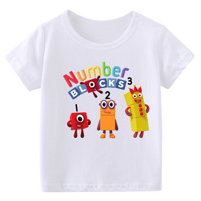 Lapsed Armsad Numbriplokid Riided Laste Suvemood T-särk Beebipoisid Multifilmi T-särgid Väikelapsed Tüdrukud Lühikeste varrukatega vabaaja topid