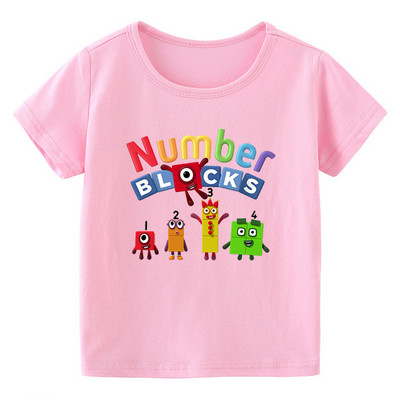 Lapsed Armsad Numbriplokid Riided Laste Suvemood T-särk Beebipoisid Multifilmi T-särgid Väikelapsed Tüdrukud Lühikeste varrukatega vabaaja topid