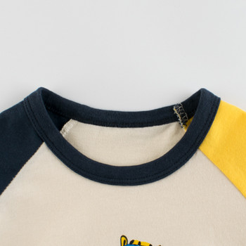 2-8T прохождащо дете Бебешки дрехи за момчета Лятна памучна тениска с къс ръкав за бебета Модни сладки тениски за момчета Tshrit Outfits