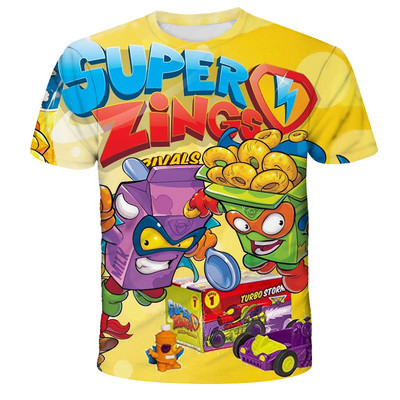 2022 година Super Zings T Shirt Детска аниме игра Streetwear Детска тениска с къс ръкав Superzings Tshirt Детски дрехи Топове