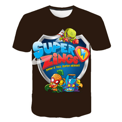 2022 година Super Zings T Shirt Детска аниме игра Streetwear Детска тениска с къс ръкав Superzings Tshirt Детски дрехи Топове