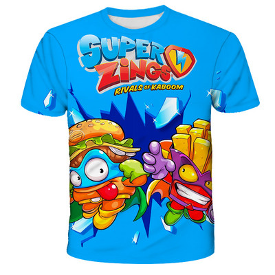 2022 година Super Zings T Shirt Детска аниме игра Streetwear Детска тениска с къс ръкав Superzings Tshirt Детски дрехи Топове