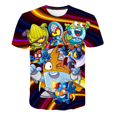 2022 година Super Zings T Shirt Детска аниме игра Streetwear Детска тениска с къс ръкав Superzings Tshirt Детски дрехи Топове
