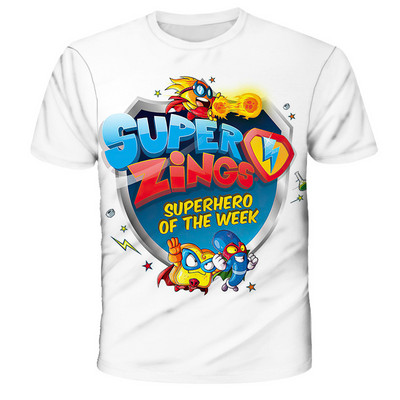 2022 година Super Zings T Shirt Детска аниме игра Streetwear Детска тениска с къс ръкав Superzings Tshirt Детски дрехи Топове