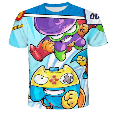 2022 година Super Zings T Shirt Детска аниме игра Streetwear Детска тениска с къс ръкав Superzings Tshirt Детски дрехи Топове