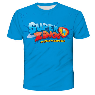 2022 година Super Zings T Shirt Детска аниме игра Streetwear Детска тениска с къс ръкав Superzings Tshirt Детски дрехи Топове