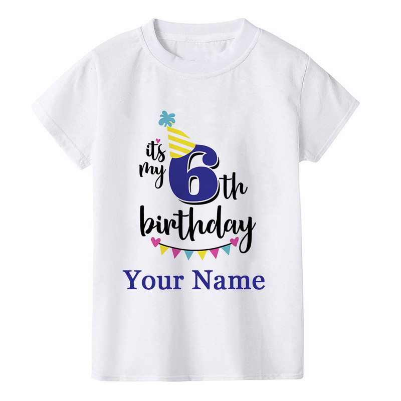 Dječakov rođendanski broj Ime Crtani broj majice 1 2 3 4 5 6 7 8 9 Grafička dječja odjeća Dječje rođendanske majice Smiješni poklon