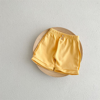 2023 Καλοκαίρι αγόρι κορίτσι Μωρό καθημερινό μονόχρωμο σορτς παραλίας Παιδικό φαρδύ παντελόνι μεσαίο παντελόνι νεογέννητο βαμβακερό φαρδύ παντελόνι