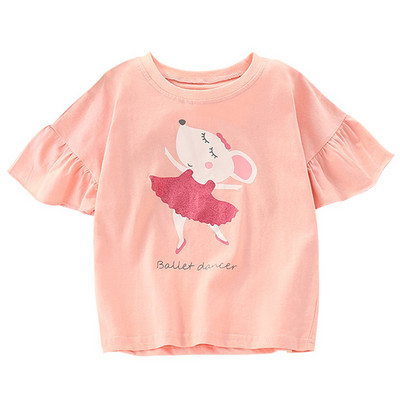 Pamučne majice za djevojčice od 2 do 8 godina, slatka dječja majica s printom jednoroga za djevojčice, dječja ljetna majica kratkih rukava, dječja odjeća