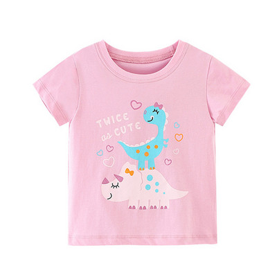 Pamučne majice za djevojčice od 2 do 8 godina, slatka dječja majica s printom jednoroga za djevojčice, dječja ljetna majica kratkih rukava, dječja odjeća