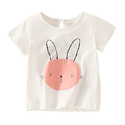 Pamučne majice za djevojčice od 2 do 8 godina, slatka dječja majica s printom jednoroga za djevojčice, dječja ljetna majica kratkih rukava, dječja odjeća