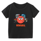 2022 Vicces fiúk pólók ajándék játékbolt Red Ball 4 rajzfilm nyomtatott pólók divat alkalmi baba pólók rövid ujjú hip-hop felsők