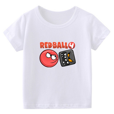 2022 Vicces fiúk pólók ajándék játékbolt Red Ball 4 rajzfilm nyomtatott pólók divat alkalmi baba pólók rövid ujjú hip-hop felsők