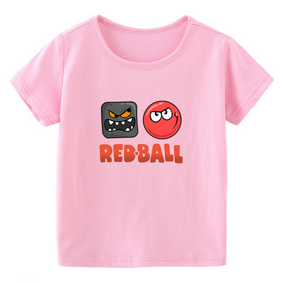 2022 Vicces fiúk pólók ajándék játékbolt Red Ball 4 rajzfilm nyomtatott pólók divat alkalmi baba pólók rövid ujjú hip-hop felsők