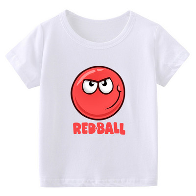 2022 Vicces fiúk pólók ajándék játékbolt Red Ball 4 rajzfilm nyomtatott pólók divat alkalmi baba pólók rövid ujjú hip-hop felsők