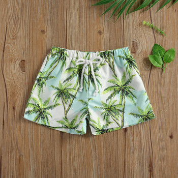 2020-12-10 Lioraitiin 1-5 години Детски къси панталони с камуфлажен принт на палмово дърво Долнища с връзки