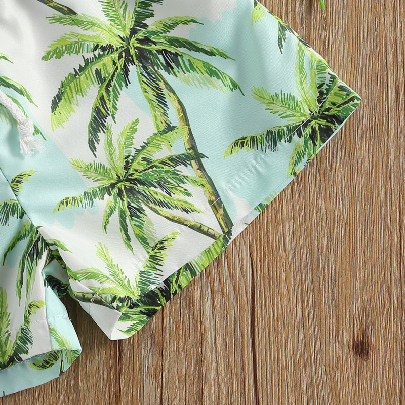 2020-12-10 Lioraitiin Dječje kratke hlače od 1 do 5 godina, kamuflažni donji dio hlača s printom palme