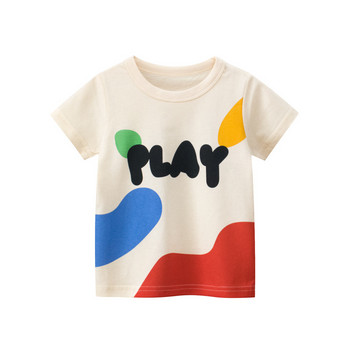 2023 Καλοκαίρι 2-8 ετών Παιδικά κοριτσάκια με κοντό μανίκι μπλουζάκια με στάμπες για κοριτσάκι Κορυφαία μπλουζάκια κοριτσάκι για παιδιά Παιδικά ρούχα για κοριτσάκια